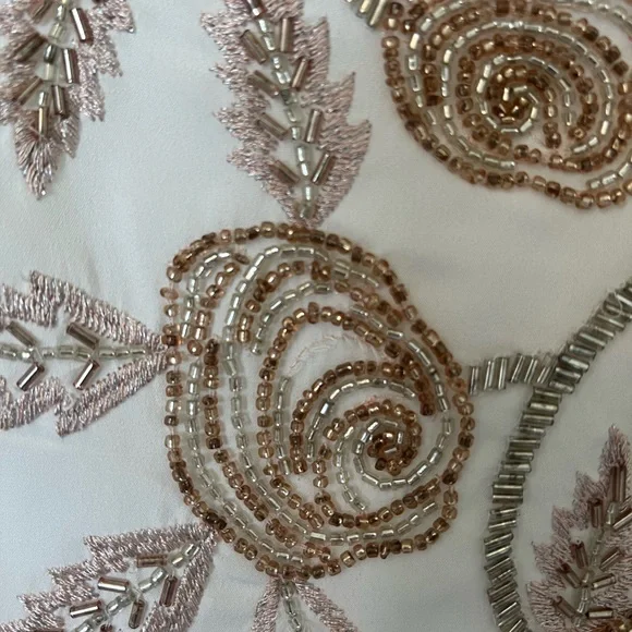 White House Black Market Beaded Blouse - Picture 4 of 7